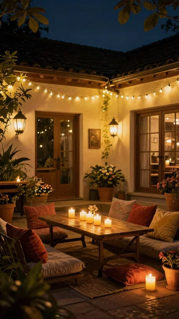 10 Big Lots Patio Furniture Ideas Affordable - 8. Creative Lighting for Evenings Outdoors 1