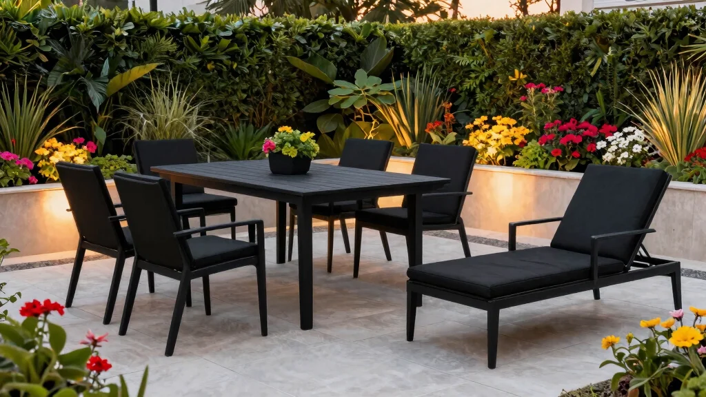 10 Black Patio Furniture Ideas for Chic Backyards