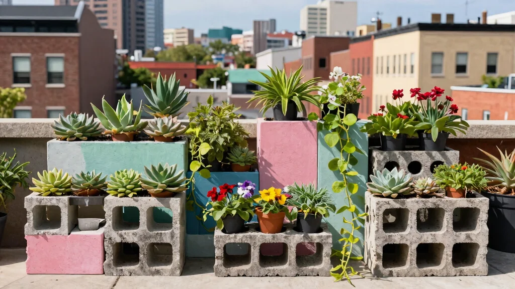 10 Cinder Block Plant Stand Ideas for an Industrial Urban Garden