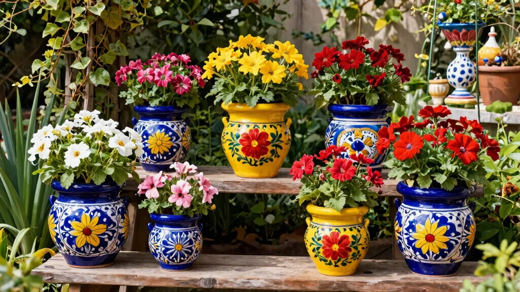 10 Colorful Authentic Mexican Flower Pot Ideas