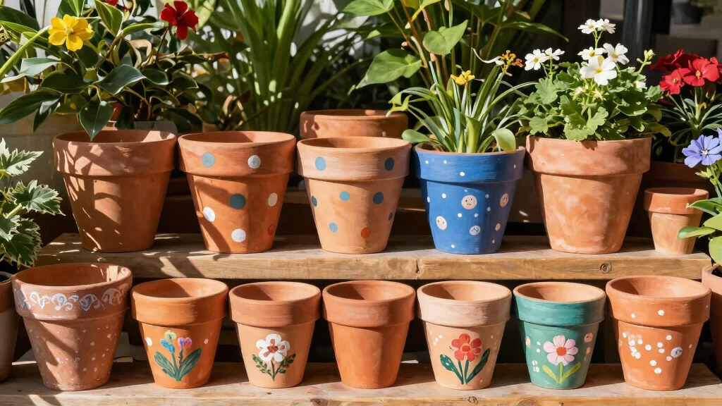 10 Painted Flower Pots Ideas for Terra Cotta