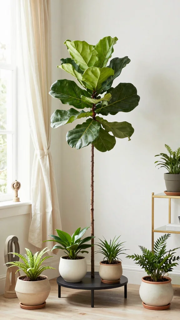 10 Small Plant Stand Ideas Corner Friendly - 2. Round Plant Stands for a Curvy Charm 1