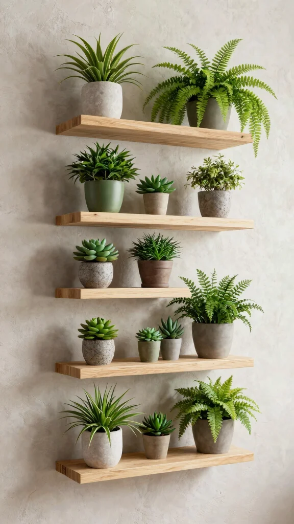 10 Small Plant Stand Ideas Corner Friendly - 3. Wall-Mounted Plant Stands for Saving Floor Space 1