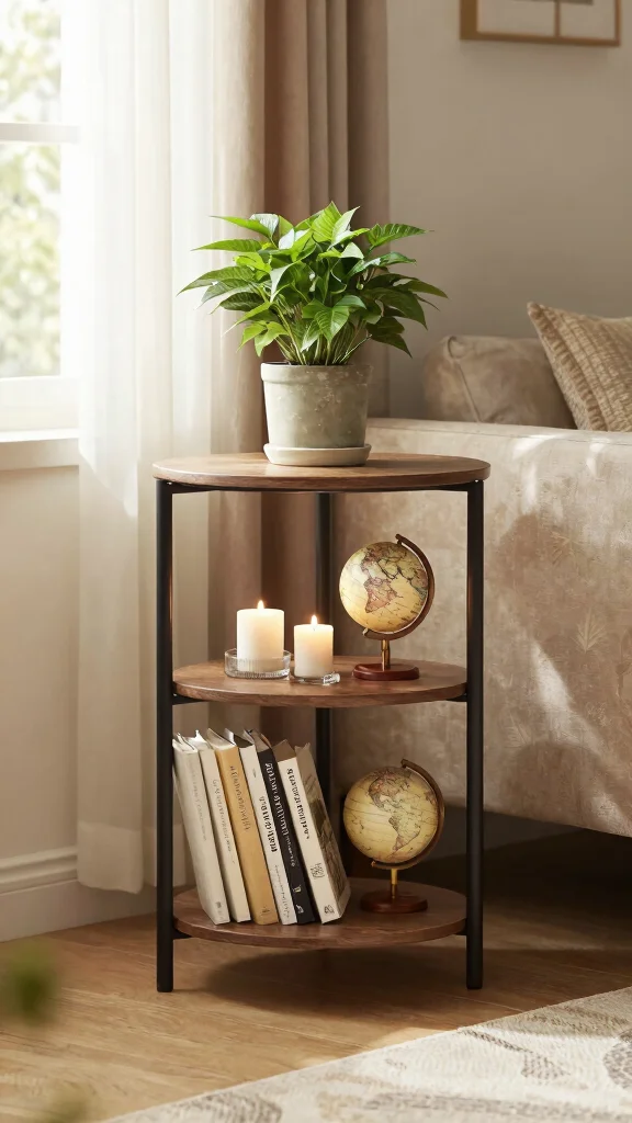 10 Small Plant Stand Ideas Corner Friendly - 7. Multi-Purpose Plant Stands for Functionality 1