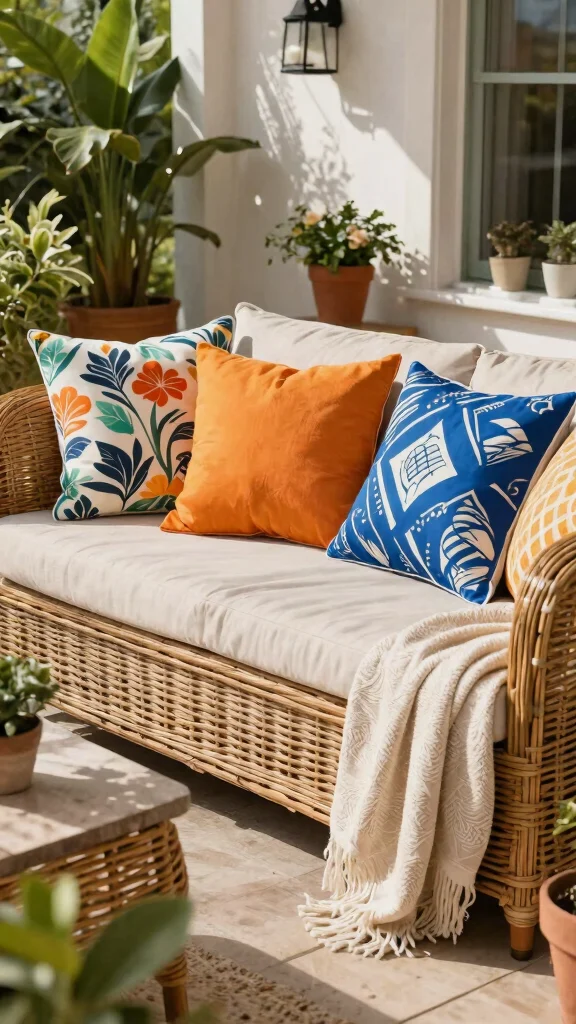 10 Wicker Patio Furniture Makeover Ideas Fresh - 2. Cozy Cushions and Textiles 1