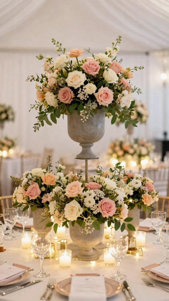 11 Concrete Flower Pots Ideas Modern Edge - 11. Concrete Wedding Centerpieces 1