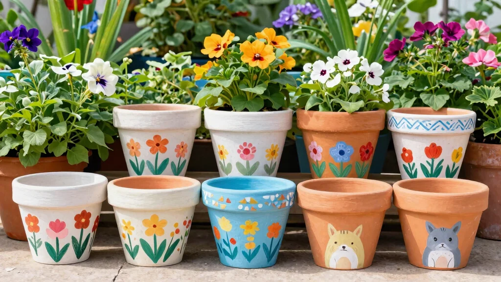 11 Hand Painted Flower Pots Ideas Personalized