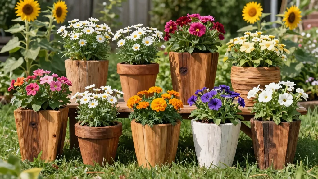 11 Wooden Flower Pots Ideas for Rustic Warmth