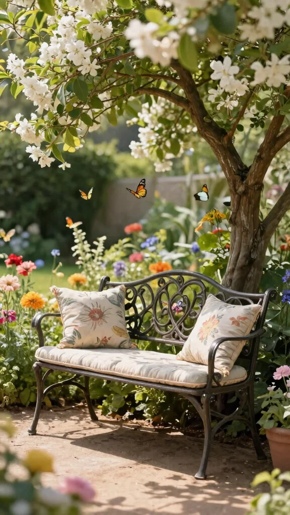 11 Wrought Iron Patio Furniture Ideas for Durability - 3. Elegant Garden Bench 1