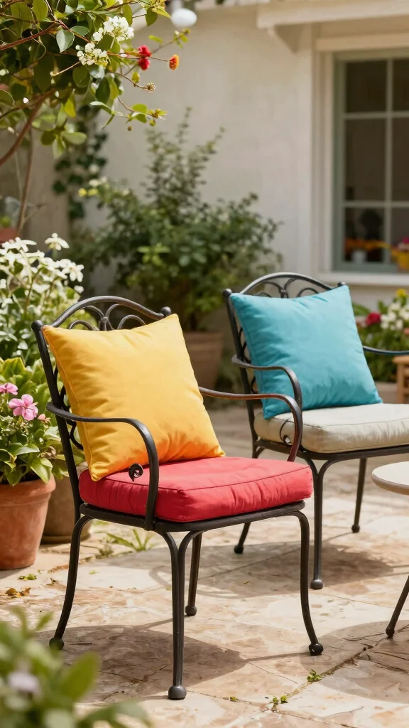 11 Wrought Iron Patio Furniture Ideas for Durability - 8. Chic Side Chairs 1