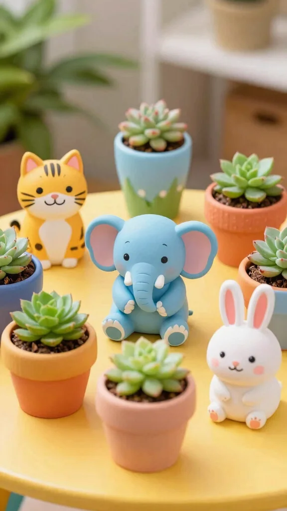 12 Cute Flower Pots Ideas Adorable Charm - 2. Whimsical Animal Pots 1