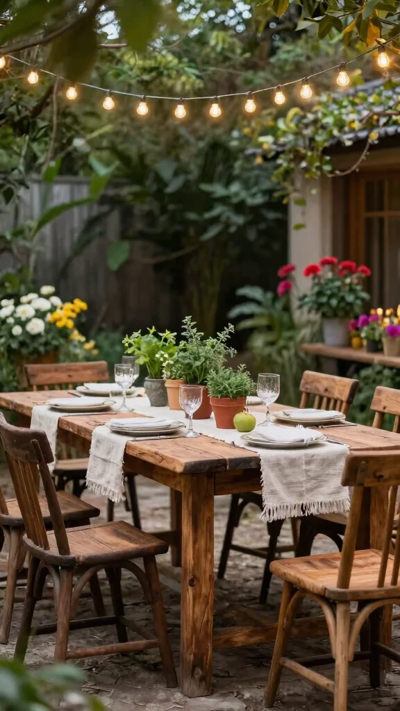 12 Eco-Friendly Outdoor Patio Furniture Sets to Elevate Your Garden - 1. Reclaimed Wood Dining Sets 1