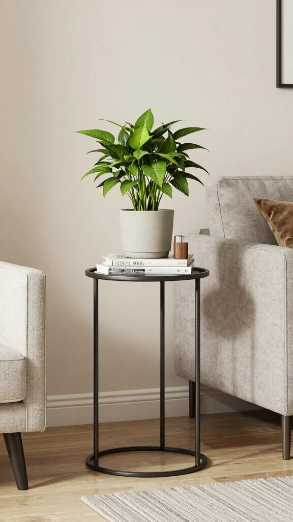 12 Metal Plant Stand Ideas: Sturdy Modern - 11. Multi-Functional Metal Stands 1