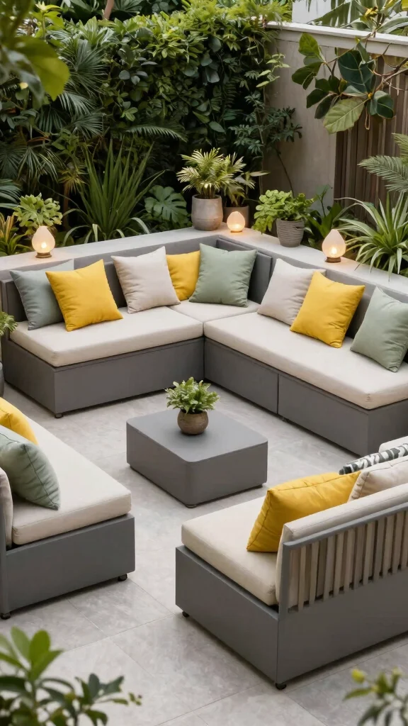 12 Outdoor Patio Furniture Ideas for Small Spaces - 10. Space-Saving Garden Furniture 1