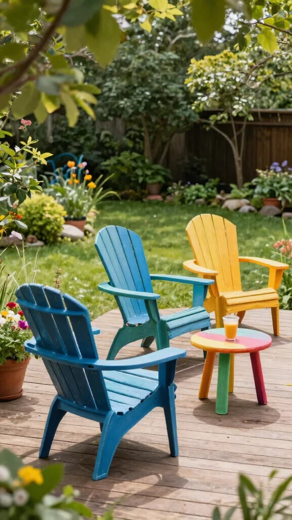 12 Outside Patio Furniture Ideas Weatherproof - 1. Recycled Plastic Adirondack Chairs 1