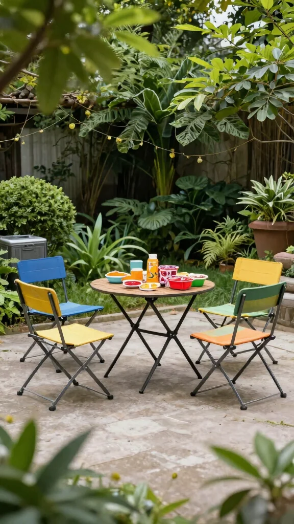 12 Outside Patio Furniture Ideas Weatherproof - 7. Portable Folding Patio Sets 1