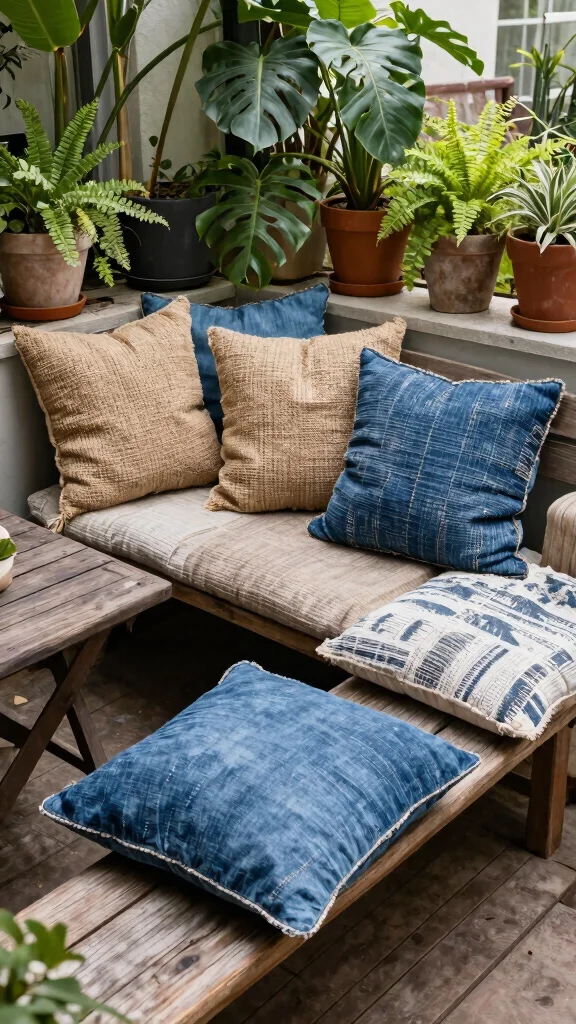 12 Patio Furniture Cushions Ideas Comfortable - 2. Textured Fabrics 1