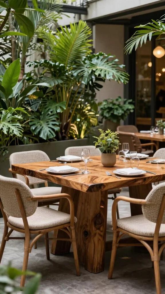 12 Patio Furniture Ideas for Stylish Outdoor Living - 11. Greenery-Inspired Furniture 1