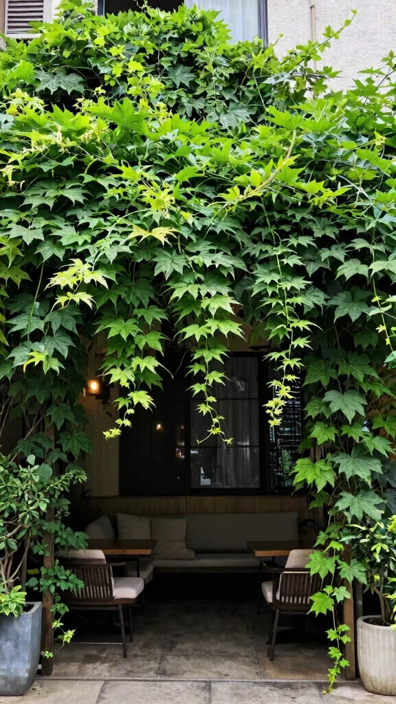 12 Patio Layout Ideas for Urban Gardening - 5. Lush Green Canopy 1