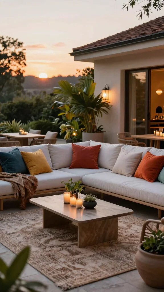 12 Retro Patio Furniture Ideas for Nostalgic Charm - 11. Luxurious Outdoor Sofas 1