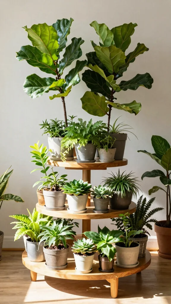 12 Window Plant Stand Ideas for Sunny Spots - 7. Tiered Plant Stand for Maximum Display 1