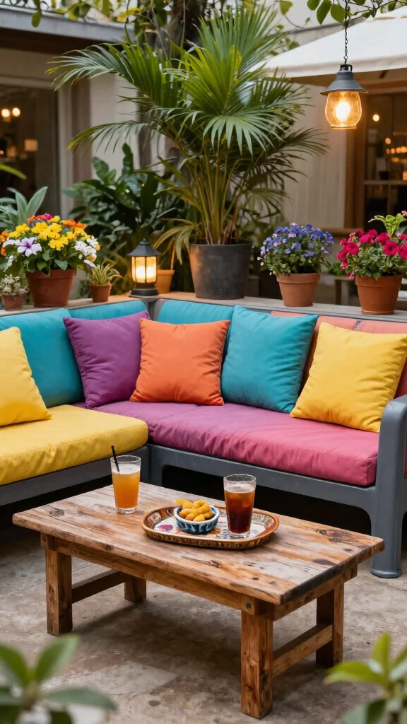 13 Backyard Patio Furniture Ideas for Entertaining - 3. Recycled Plastic Outdoor Sofa 1