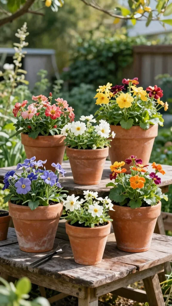 13 Elegant and Durable Ceramic Flower Pot Ideas for Urban Gardening - 1. Rustic Charm with Terracotta Finish 1