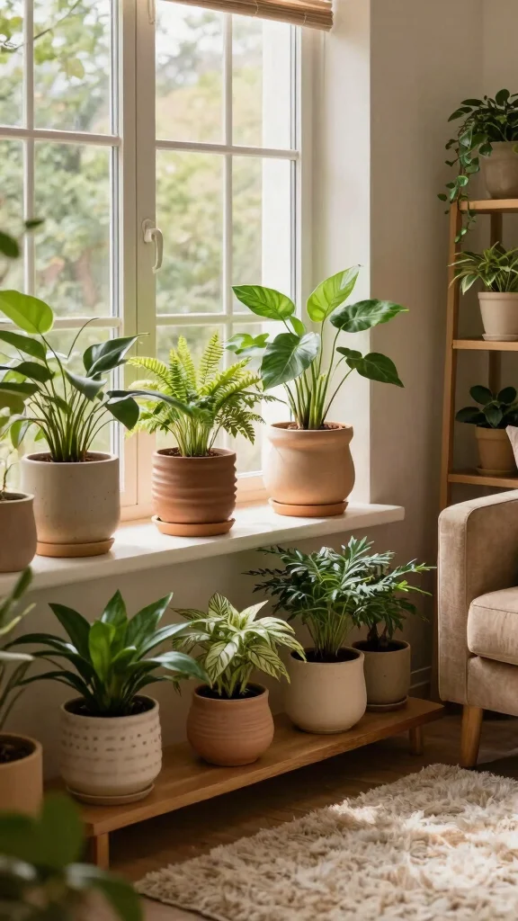 13 Elegant and Durable Ceramic Flower Pot Ideas for Urban Gardening - 10. Indoor Flower Pot Designs with Drainage Plates 1