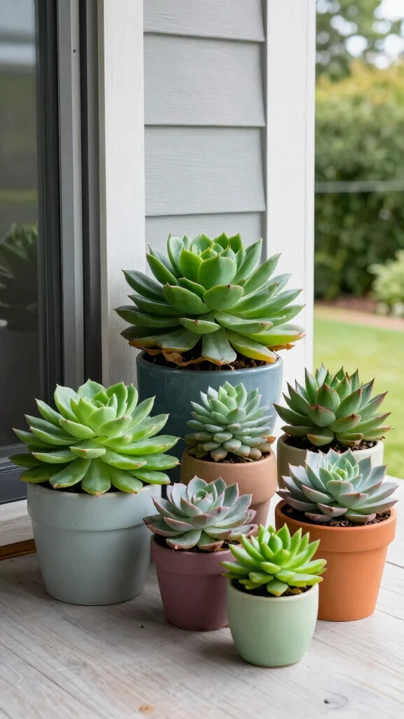 13 Fall Flower Pots Front Porches Ideas - 6. Succulent Arrangements 1