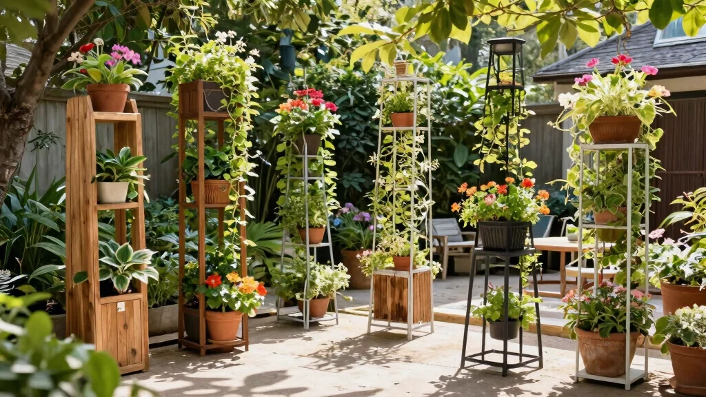 13 Garden Plant Stand Ideas: Outdoor Focal Points for Small Spaces