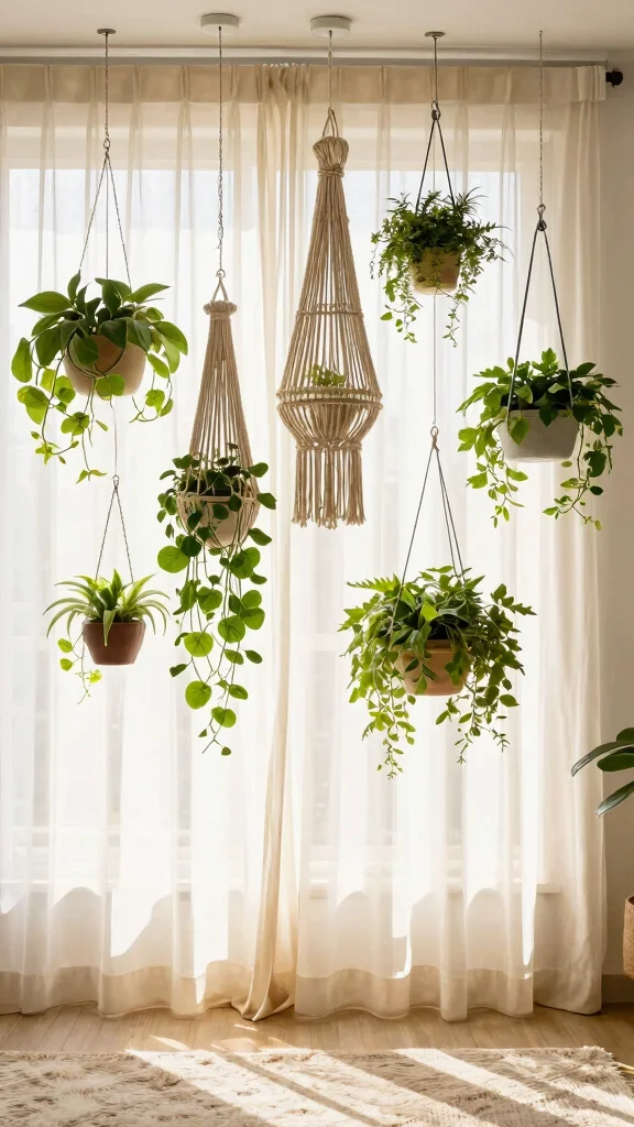 13 Plant Stand Ideas Indoor Versatile - 2. Hanging Plant Displays 1