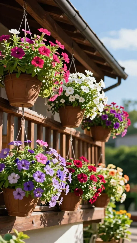 13 Summer Flower Pots Ideas for Bright Blooms - 3. Colorful Hanging Baskets 1