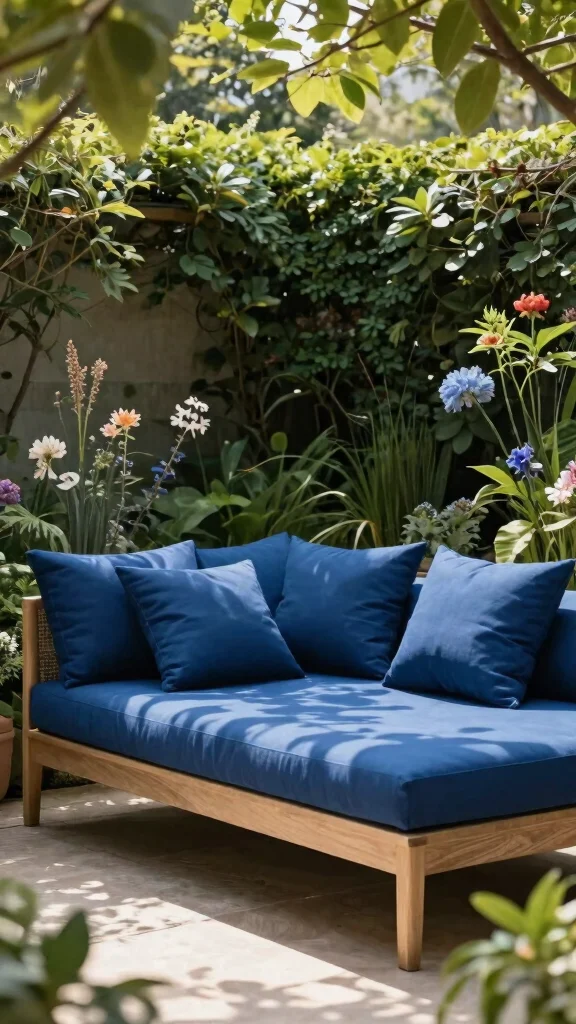 14 Blue Patio Furniture Ideas for Coastal Themes - 4. Ocean-Inspired Daybeds 1