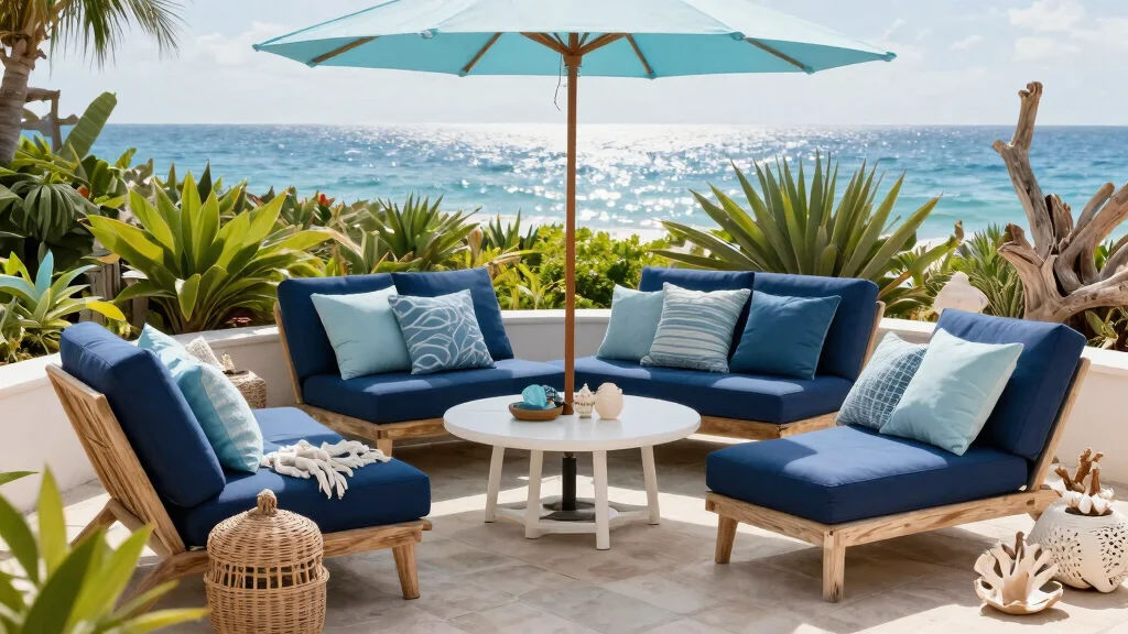 14 Blue Patio Furniture Ideas for Coastal Themes