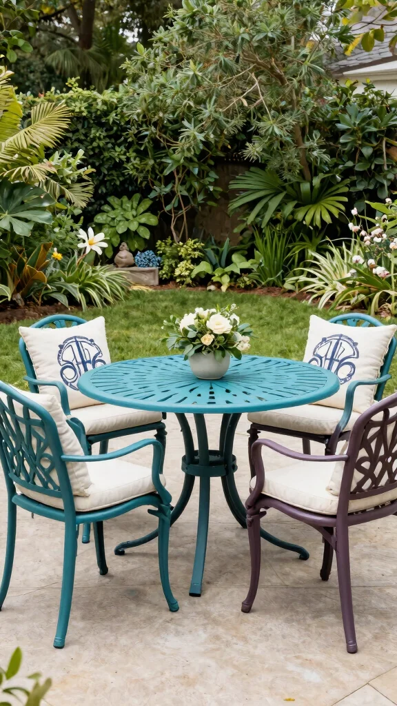 14 Cast Aluminum Patio Furniture Ideas for Sustainable Gardens - 12. Customizable Options for Personal Style 1