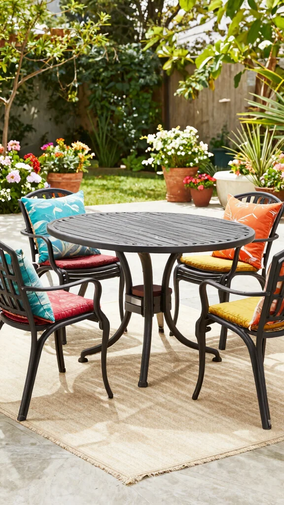 14 Cast Aluminum Patio Furniture Ideas for Sustainable Gardens - 6. Multi-Purpose Furniture for Versatility 1