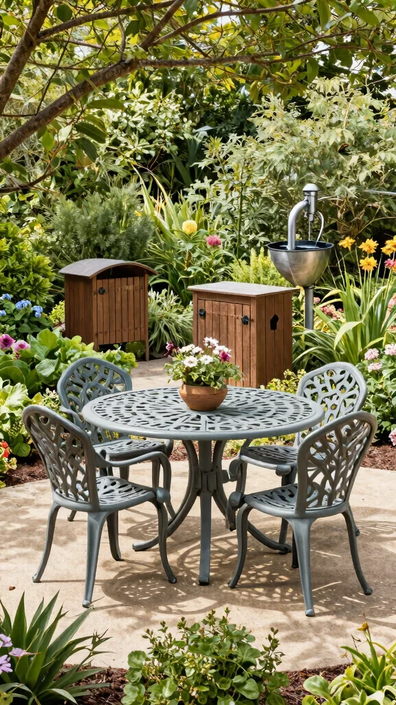 14 Cast Aluminum Patio Furniture Ideas for Sustainable Gardens - 7. Eco-Friendly Materials and Practices 1