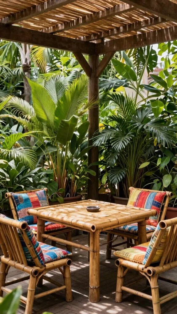 14 Covered Patio Furniture Ideas Protected - 1. Bamboo Bliss 1