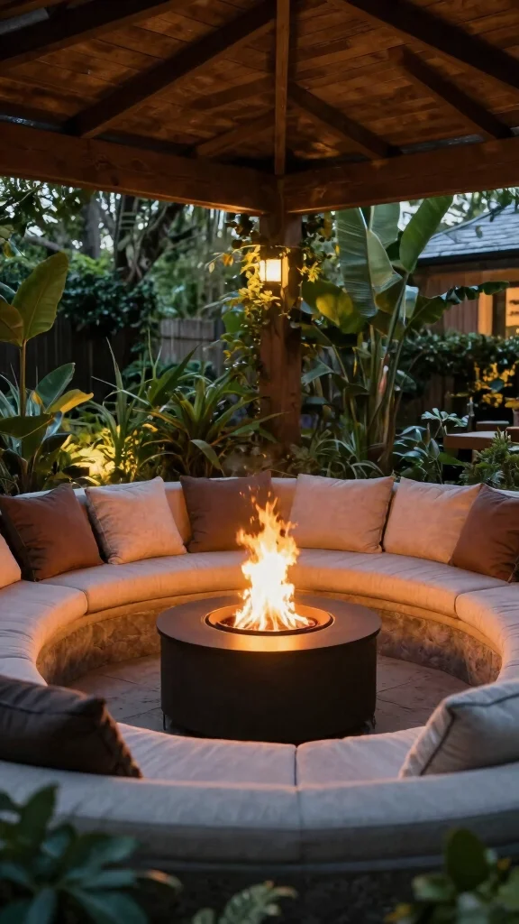 14 Covered Patio Furniture Ideas Protected - 12. Cozy Fire Pits 1