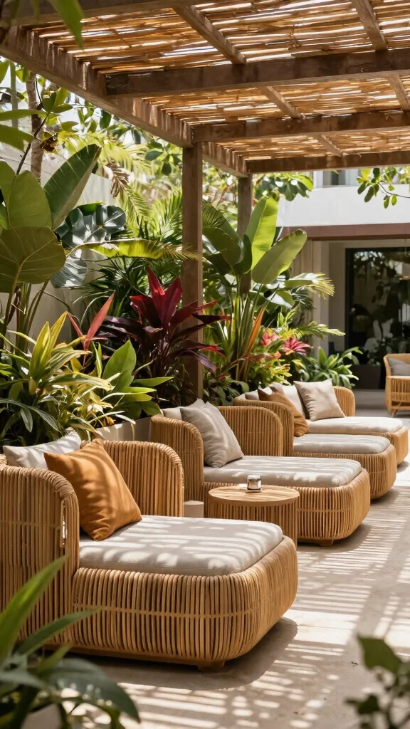 14 Covered Patio Furniture Ideas Protected - 13. Vertical Lounging Spaces 1