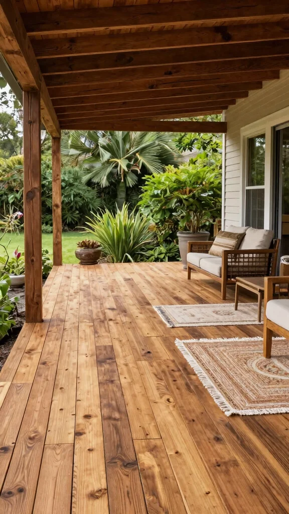 14 Covered Patio Furniture Ideas Protected - 8. Eco-Conscious Flooring Options 1