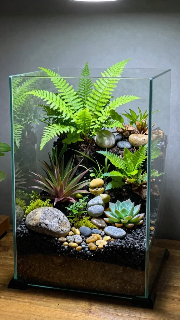 14 Flower Pots Indoor Ideas Home Accents - 10. Terrarium Gardens 1