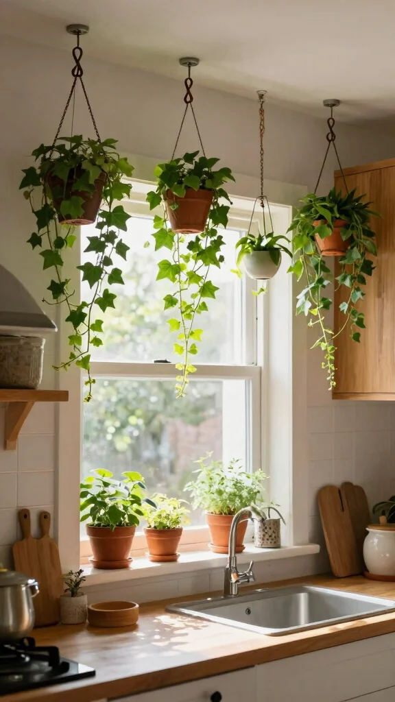 14 Hanging Plant Stand Ideas for Airy Displays - 4. Ceiling-Hung Planters 1