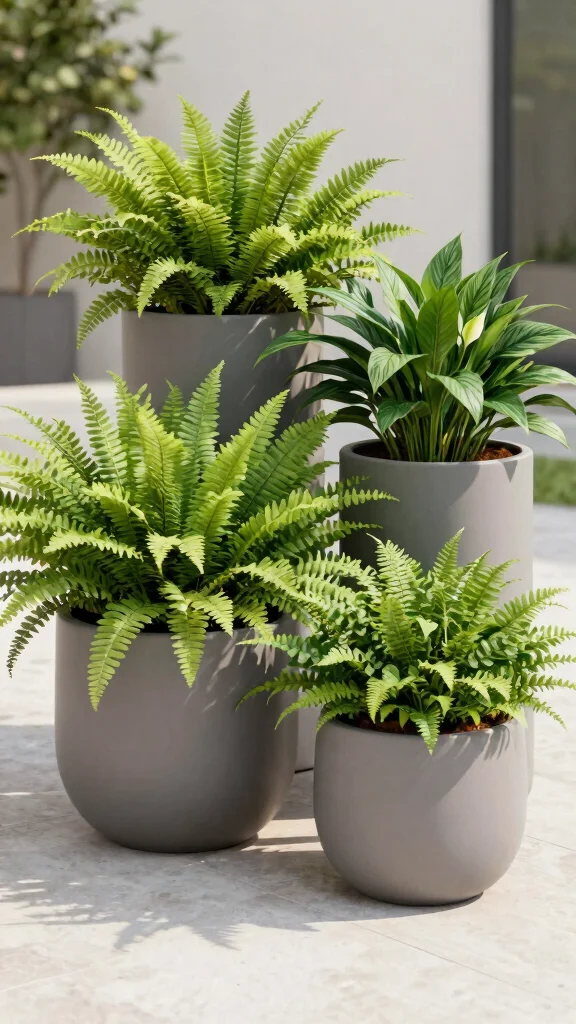 14 Large Flower Pots Ideas Bold Statements - 12. Stylish Self-Watering Pots 1