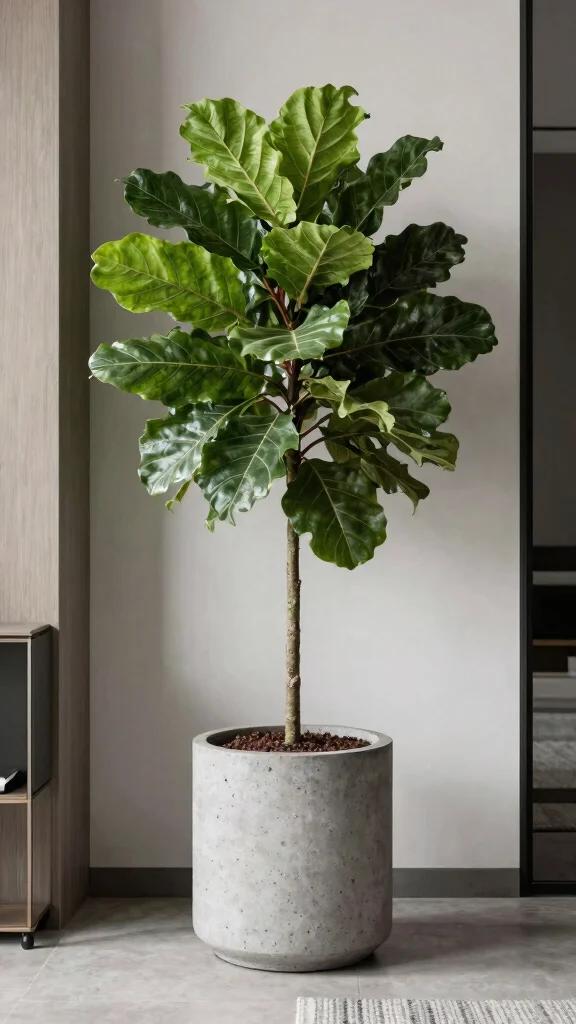 14 Modern Plant Stand Ideas: Sleek Minimal - 9. Concrete Plant Stands 1