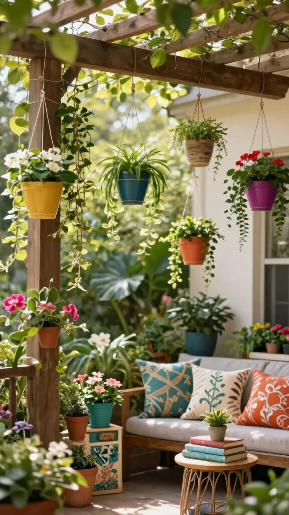 14 Outdoor Plant Stand Ideas Patio Perfect - 5. Hanging Plant Stands 1