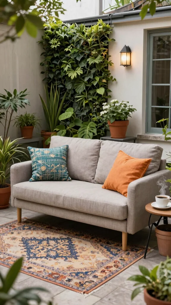 14 Small Patio Furniture Ideas for Cozy Corners - 3. Compact Loveseats 1