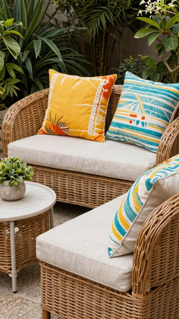 14 Wicker Patio Furniture Ideas for Relaxed Gardens - 14. Personalized Wicker Furniture for Unique Touch 1