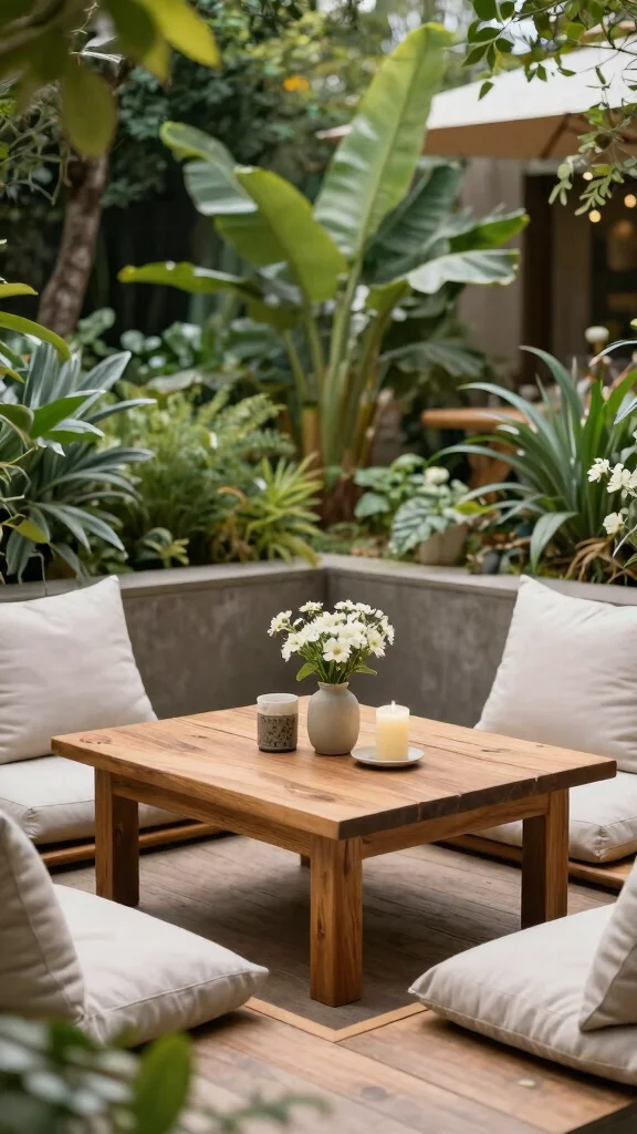 14 Wooden Patio Furniture Ideas: Natural Beauty - 10. Stylish Wooden Coffee Tables 1