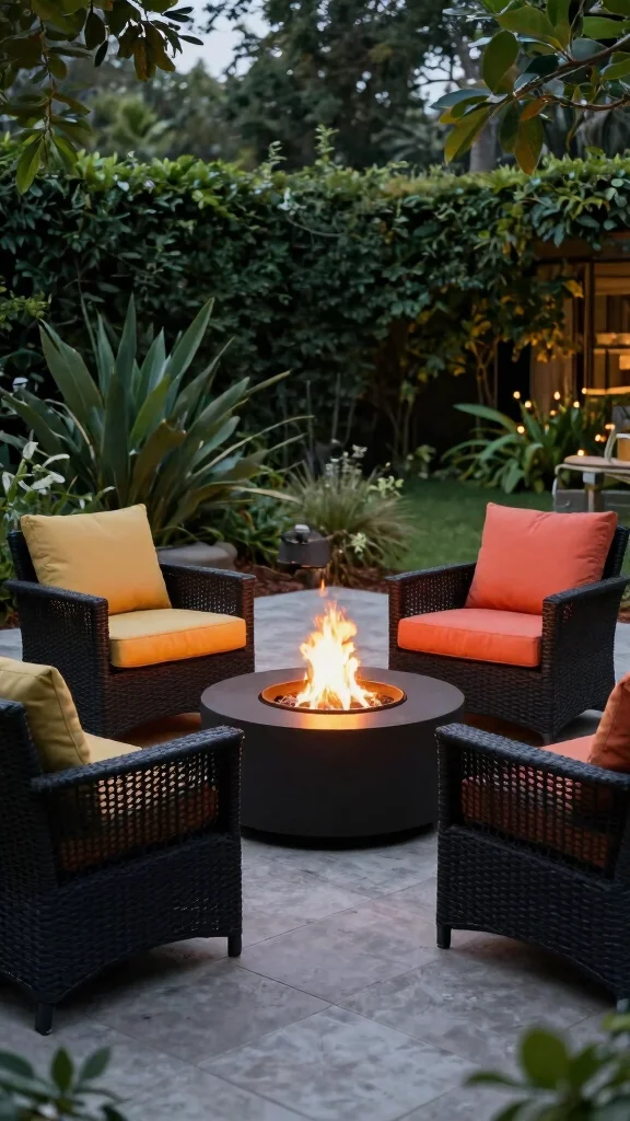 15 Black Patio Furniture Ideas for Modern Patios - 4. Black Rattan Lounge Chairs 1